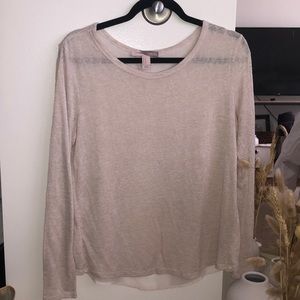 Light tan/cream knit sweater